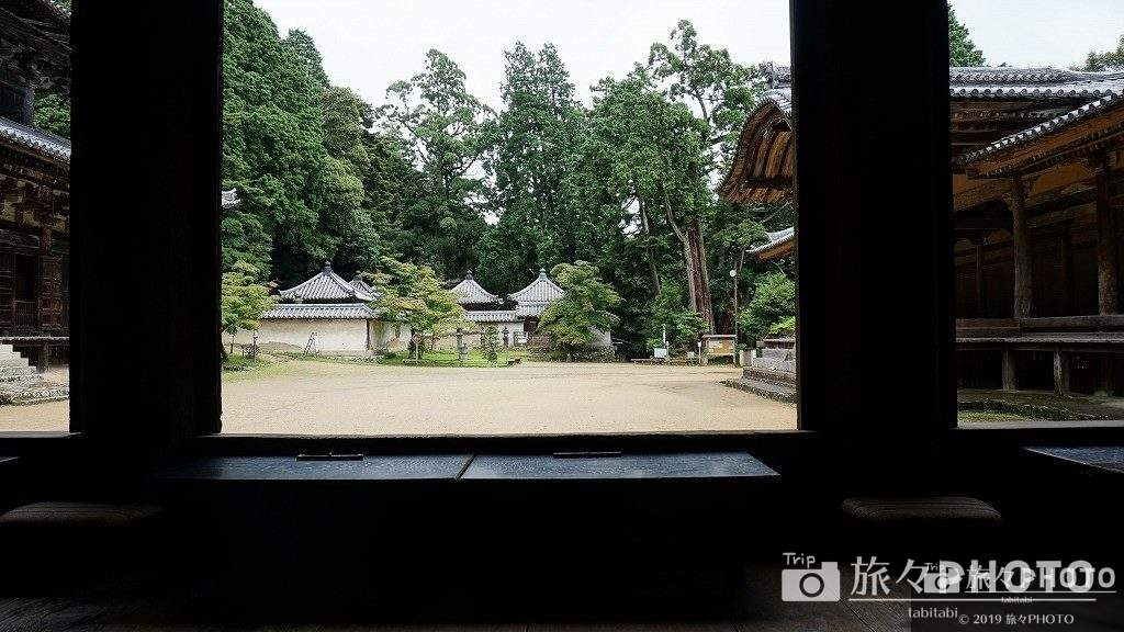書写山圓教寺の食堂から見た景色
