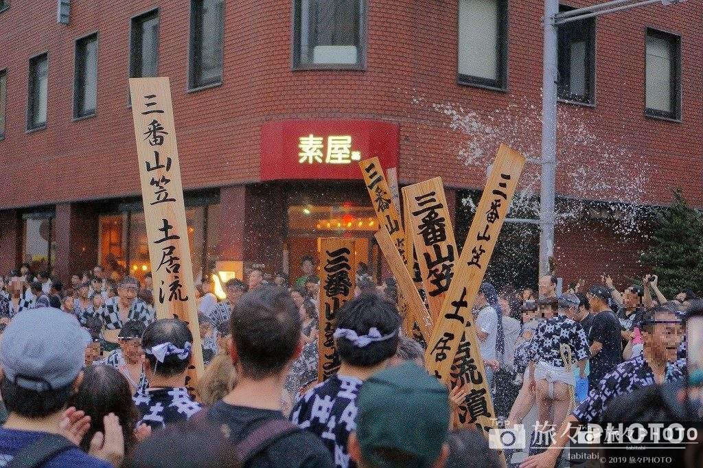 博多祇園山笠 追い山 上西町通り 三番山笠 土居流