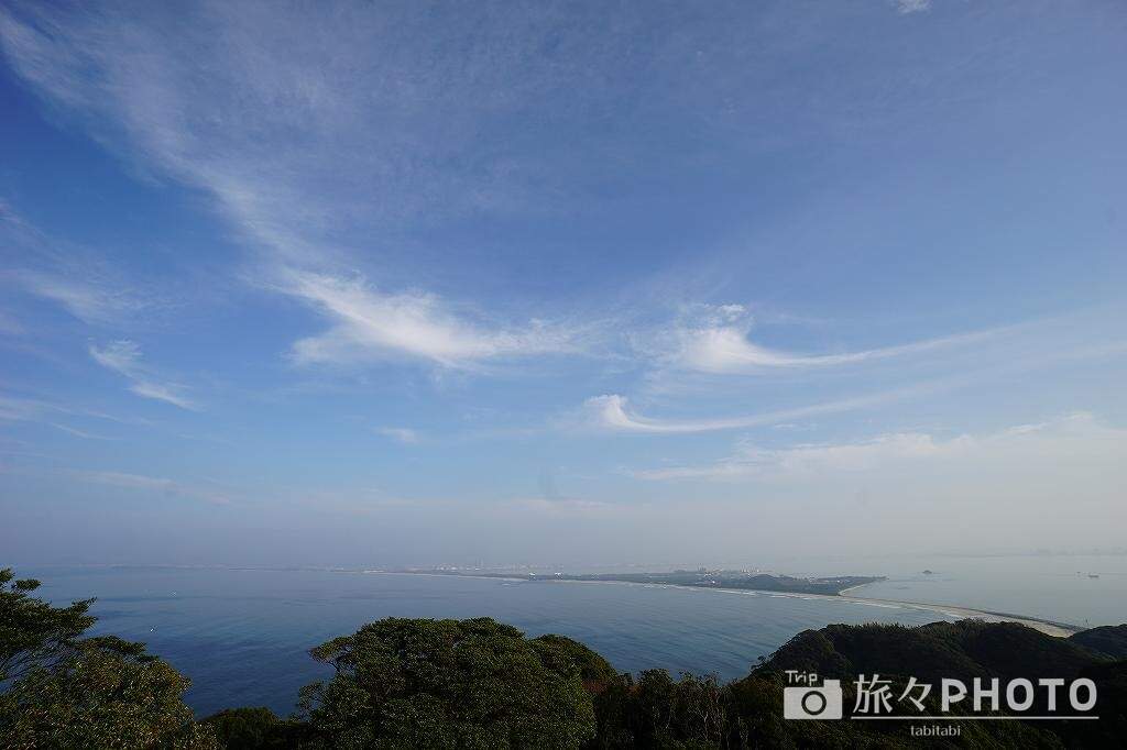 潮見公園の展望台から見た景色