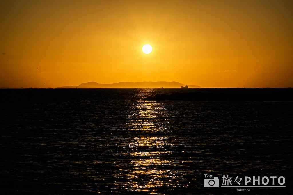 波戸岬の夕焼け