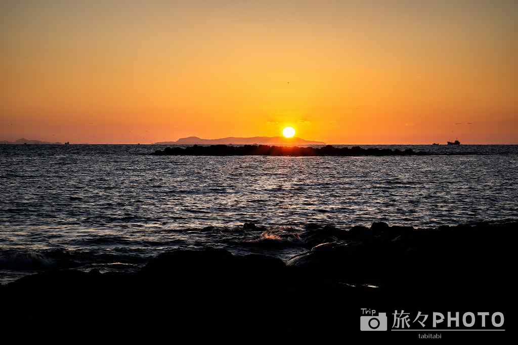 波戸岬の夕焼け