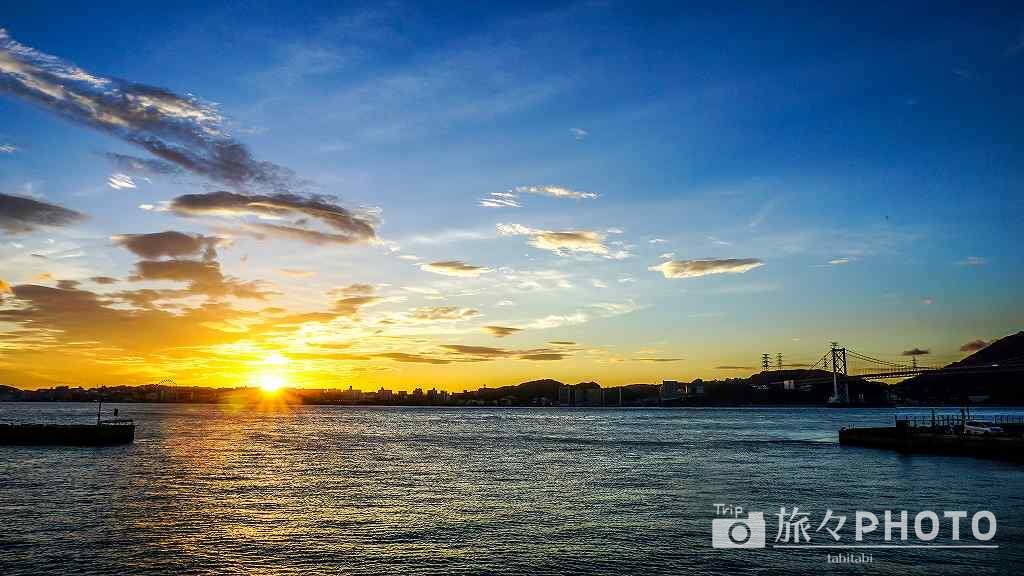 門司港の夕陽