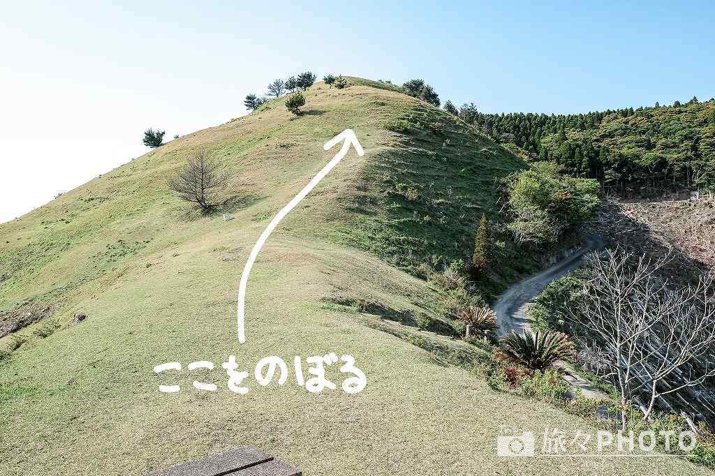 都井岬の扇山の展望台