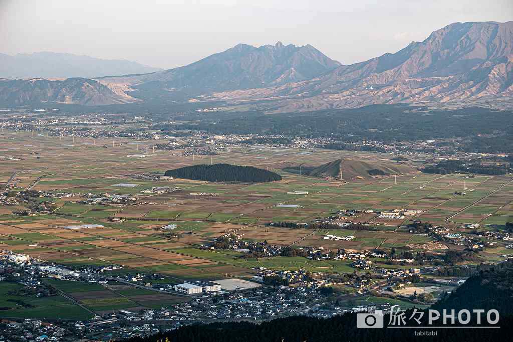 かぶと岩展望所から見た阿蘇山