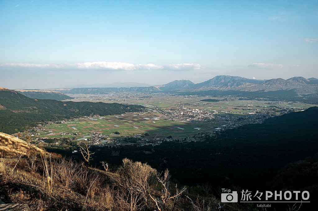 阿蘇スカイライン展望所から見た阿蘇山